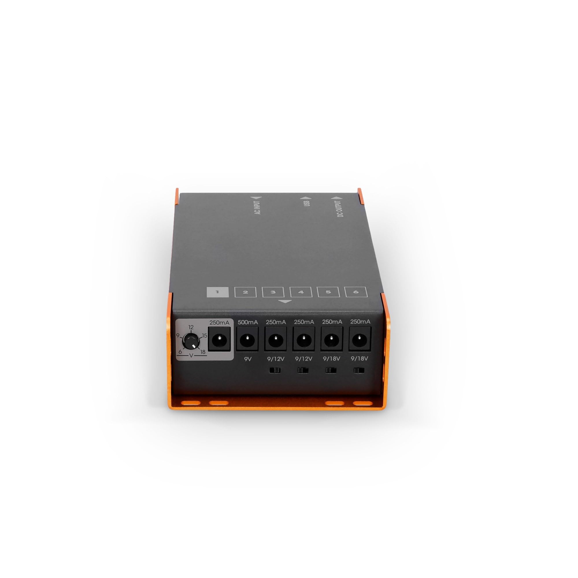 palmer-pwt-06-iec-pedalboard-netzteil-6-ausg-nge-usb-schwarz-orange image 3