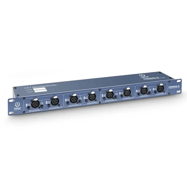palmer-rmms-8-mikrofon-splitter-8-kanal-19-zoll-blau image 1