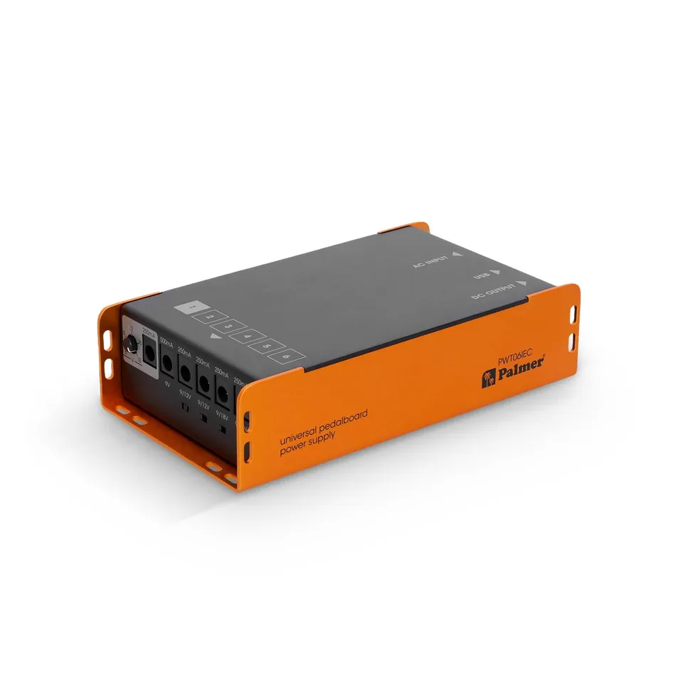 palmer-pwt-06-iec-pedalboard-netzteil-6-ausg-nge-usb-schwarz-orange image 1
