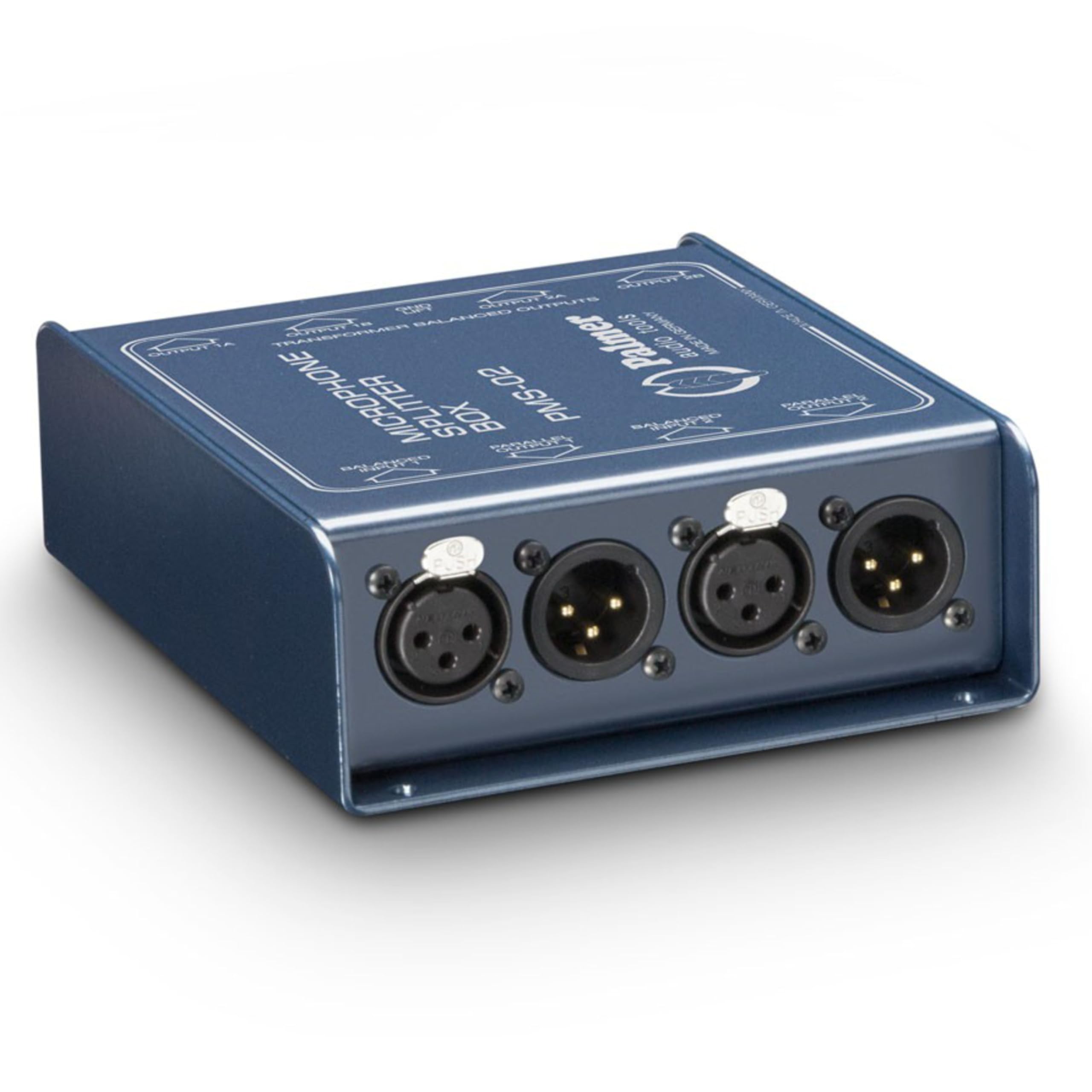palmer-ms-02-mikrofon-splitter-box-2-kanal-blau image 1