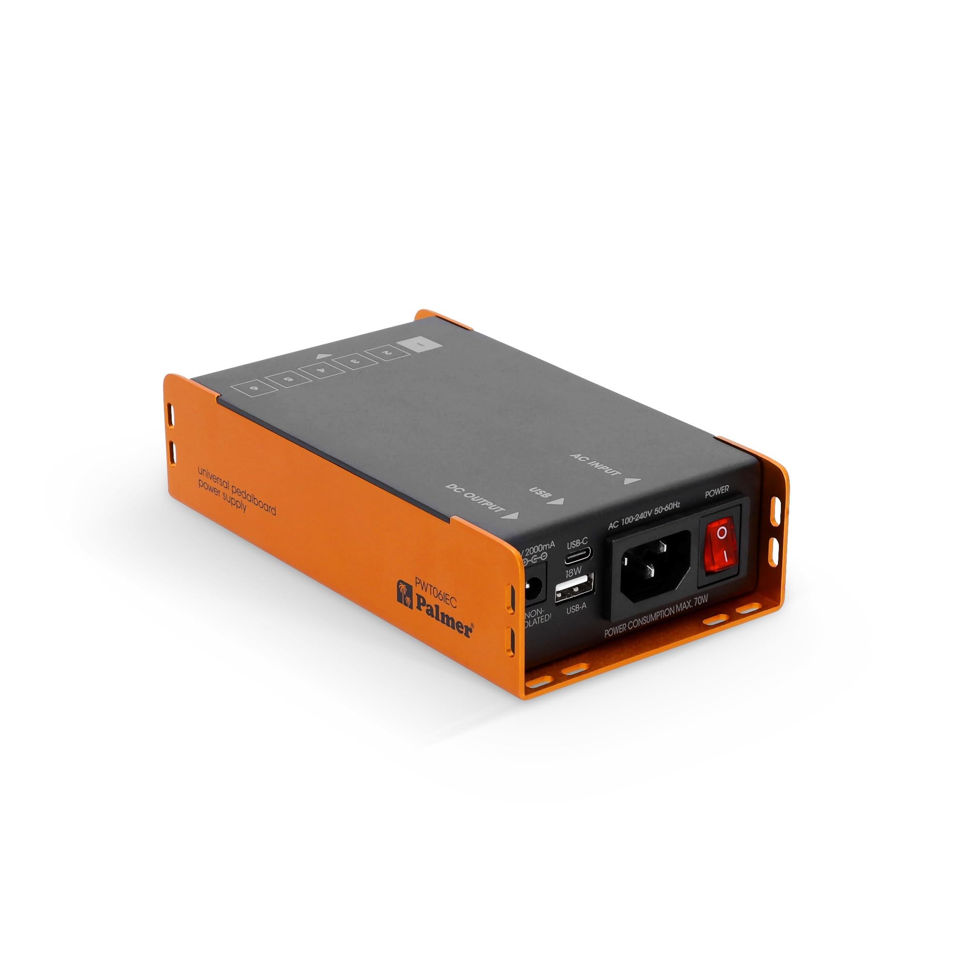 palmer-pwt-06-iec-pedalboard-netzteil-6-ausg-nge-usb-schwarz-orange image 2