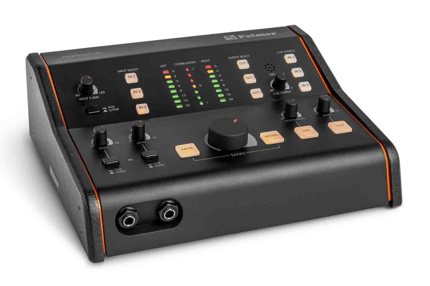 palmer-monicon-xl-aktiver-studiomonitor-controller-pult-design-schwarz image 1