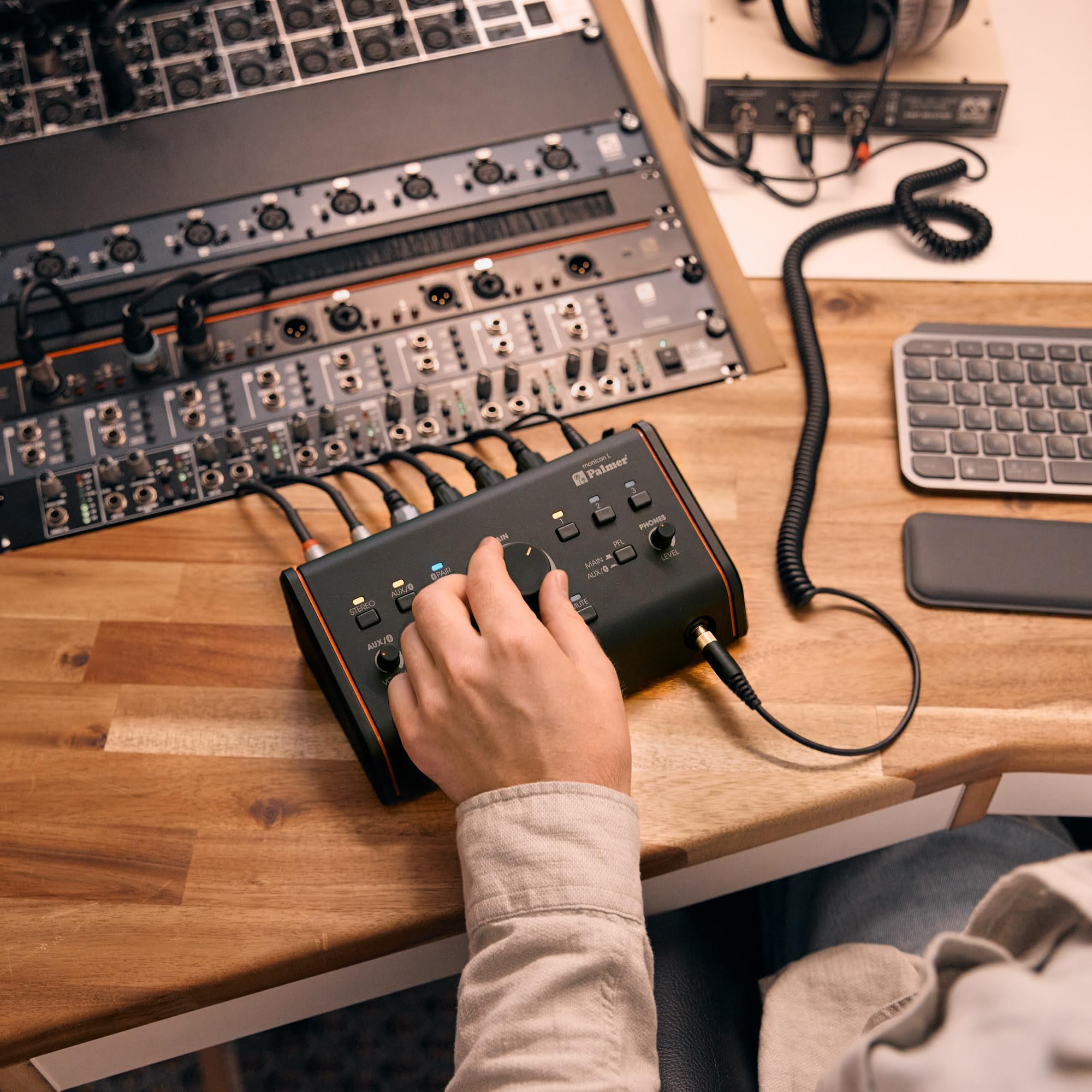 palmer-monicon-l-aktiver-passiver-studiomonitor-controller-schwarz image 7