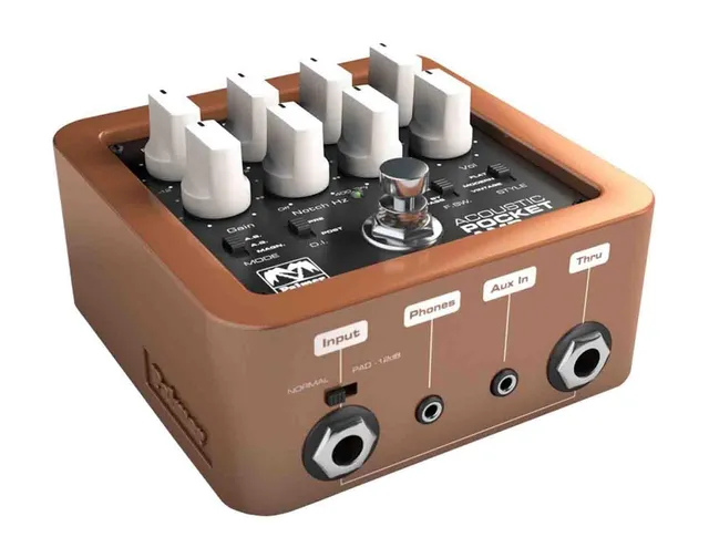 palmer-pocket-amp-acoustic-portabler-preamp-f-r-akustik-gitarre-braun image 1